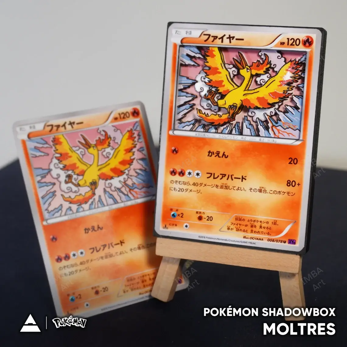 MOLTRES Pokemon TCG – Handmade 3D Card Custom