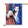 Husky Christmas Flag