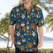 Husky Hawaiian shirt