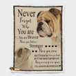 Bulldog lover blanket