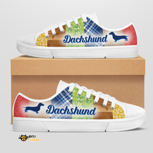 Dachshund Low Top Shoes