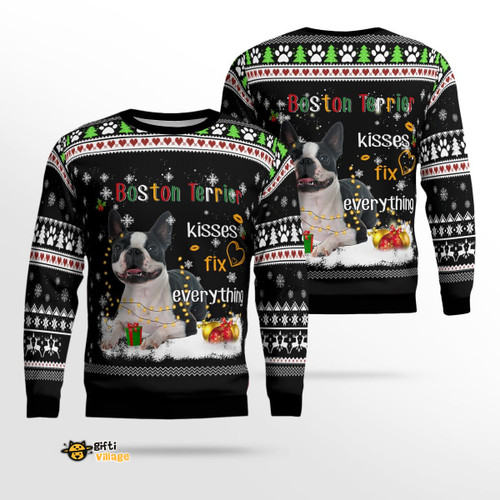 Boston terrier Ugly Sweater