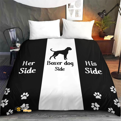 Boxer dog bedding set