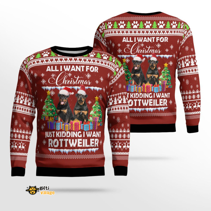 Rottweiler Ugly Sweater