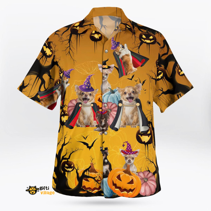 Chihuahua Halloween Hawaii Shirt