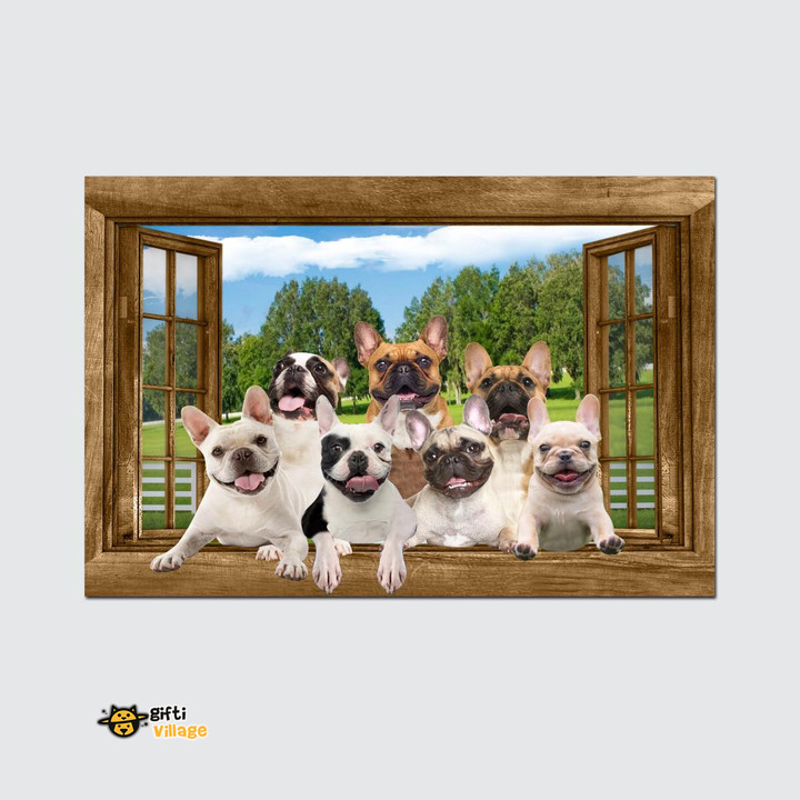 French Bulldog poster canvas pallet - sign