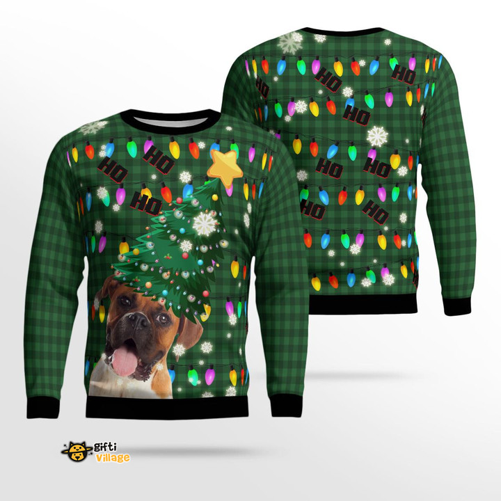 Boxers dog Ugly Sweater