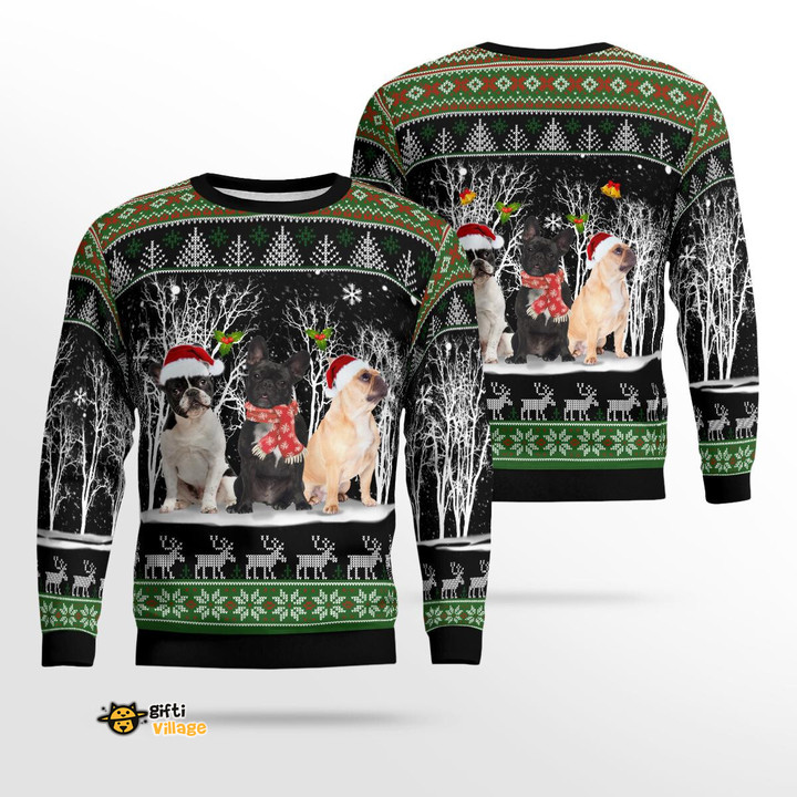 Christmas French bulldog Sweatshirt