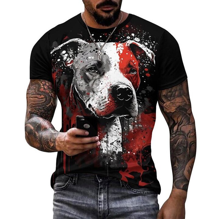 Pitbull Dog Graphic T Shirt coolpetshome