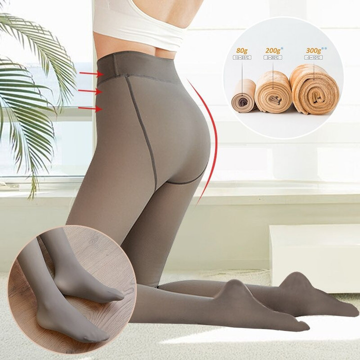 Flawless Tights – 49% OFF-Flawless Legs Fake Translucent Warm Plush Lined Elastic Tights