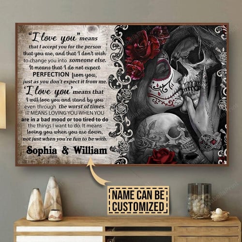 Personalized Bespoke Custom Meaningful Gift Skeleton I Love You Canvas Personalized Bespoke New Orleans Canvas Elegant Labels For Canvas Bins
