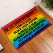 In This House We Believe Lgbt Front Back Door Rug Durable Rubber Backing Floor Mat In This Coco Outdoor Mat Puny Floor Mat For House