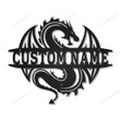 Personalized Dragon Metal Sign Personalized Dragon Custom Door Sign Nice Custom Signs For Business
