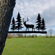 Deer, Whitetailed Deer Metal Tree Stake, Forrest Metal Signs Deer Whitetailed Wall Signs Large Big Metal Stakes For Yard Signs