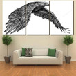 Black White Engrave Isolated Eagle Illustration Eagle Animals Premium Canvas Black White Canvas Half Chaps Cool Painting Canvas For Kids