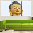 Head Large Gold Colored Buddha Statue Buddha Religion Painting Canvas Head Large Canvas Dog Toy Cute Double Primed Canvas For Oil Paints