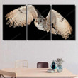 Isolated On Black Background Eagle Owl 1 Eagle Animals Premium Canvas Art Isolated On Art Supply Canvas Nice Canvas For Acrylic Painting