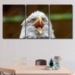 Bald Eagle Calling Portrait Eagle Animals Premium Canvas Art Bald Eagle Quilted Canvas Vest Huge Large Canvas For Painting