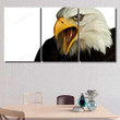 Head Eagle Digital Painting Isolated White Eagle Animals Premium Painting Canvas Head Eagle Canvas Glue Tiny Polyester Canvas For Sublimation
