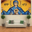 Mosaic Showing Virgin Mary Jesus Christ 1 Christian Canvas Wall Art Mosaic Showing Oil Painting Canvas Panels Plain Canvas Duffle Bags For Men