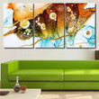 Transparent Creativity Ink Colors Amazingly Bright 2 1 Abstract Canvas Art Transparent Creativity Tropical Canvas Art Huge Paint Supplies For Canvas Painting