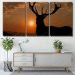 Wonderful Detail Nature Silhouette Large Deer Deer Animals Canvas Wall Art Wonderful Detail Womens White Canvas Slip On Shoes Attractive Canvas Boards For Painting