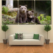 Young Brown Bear Forest Portrait Animal 1 1 Bear Animals Painting Canvas Young Brown Girls White Canvas Tennis Shoes Beautiful Canvas Boards For Oil Painting
