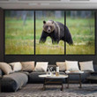 Broown Bear Ursus Arctos Looking What 1 Bear Animals Canvas Wall Art Broown Bear Canvas Pencil Bags Wonderful Paints For Canvas