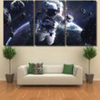 Picture Astronaut Spacewalking Glowing Stars Asteroids Astronaut Painting Canvas Picture Astronaut Canvas Art Supplies Tiny Paints For Canvas