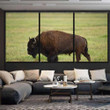 American Bison Grand Teton Np Wyoming 1 Bison Animals Canvas Wall Art American Bison Canvas Coverall Cool Canvas Sleeping Bags For Adults