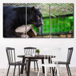 Black Panther Portrait 1 Black Panther Animals Canvas Black Panther Rolled Canvas Wall Art Shapely Canvas App For Students