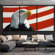 This Bust American Bald Eagle Looking Eagle Animals Premium Canvas Art This Bust Canvas Painting Attractive Supplies For Canvas Painting