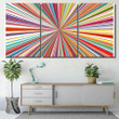 Abstract Art Rainbow Curved Lines Colorful Abstract Canvas Art Abstract Art Painters Canvas Large Fun Canvas For Painting