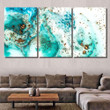 Tiffany Blue Colors Abstract Ocean Art 2 Abstract Painting Canvas Tiffany Blue Painters Canvas Cool Canvas Boards For Painting