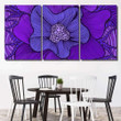 Amazing Colorful Fantasy Blooming Flower Violet Fantastic Premium Canvas Wall Art Amazing Colorful Artest Canvas Beautiful Canvas Sets For Painting