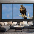 Golden Eagle Aquila Chrysaetos On Branch Eagle Animals Premium Canvas Wall Art Golden Eagle Canvas Easels Funny Canvas Boards For Oil Painting