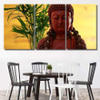 Buddha Statue Plant Behind Buddha Religion Canvas Art Buddha Statue Long Canvas Attractive Paint Supplies For Canvas Painting