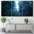 Fantastic Blue Green Woods Fog 17 Fantastic Premium Painting Canvas Fantastic Blue Extra Large Canvas Puny Canvas App For Students
