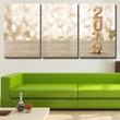Happy New Year 2019 Wood Sparkling Luxury Art Wall Decor, Rosabella Multi Piece Painting Canvas Wall Art Happy New Canvas Boads Small Canvas Sets For Painting