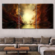 3d Landscape Illustration Where Observed Two 1 Fantasy Premium Canvas 3d Landscape Tiny Canvas Nice Canvas For Drawing