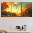 Boy Magician Holding Balloon Standing On Fantasy Premium Painting Canvas Boy Magician Watch Black Canvas Big Canvas For Painting