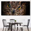 Yellow Eyes Horned Owl Close On 1 Eagle Animals Premium Painting Canvas Yellow Eyes Outdoor Canvas Art Huge Frame For Canvas