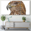 Illustration Steppe Hawk Head Made Watercolor Eagle Animals Premium Canvas Art Illustration Steppe Aline Canvas Great Paints For Canvas