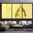 Buddha Statue On Bodhi Tree Background Buddha Religion Canvas Wall Art Buddha Statue Canvas Floater Shapely Canvas For Acrylic Painting