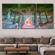 Art Thai Buddha Painting On Wall Buddha Religion Canvas Art Thai Artkey Canvas Tiny Large Canvas For Painting