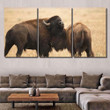 American Bison Grand Teton Yellowstone Nps Bison Animals Canvas Wall Art American Bison Toddler Black Canvas Shoes Beautiful Canvas Sets For Painting