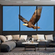American Bald Eagle Flight Mode Eagle Animals Premium Canvas Art American Bald Canvas Paint Board Nice Paint Supplies For Canvas Painting