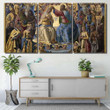 Jesus Christ Coronation Holy Mary Paint Christian Painting Canvas Jesus Christ Watercolor Canvas Cool Painting Canvas For Kids