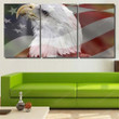 Bald Eagle American Flag 4 Eagle Animals Premium Canvas Wall Art Bald Eagle Space On Canvas Big Canvas Boards For Painting 8x10