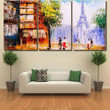 Oil Painting Street View Paris 9 Abstract Canvas Art Oil Painting Western Canvas Art Cool Paint Canvas For Kids